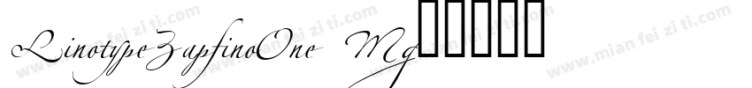 LinotypeZapfinoOne M字体转换